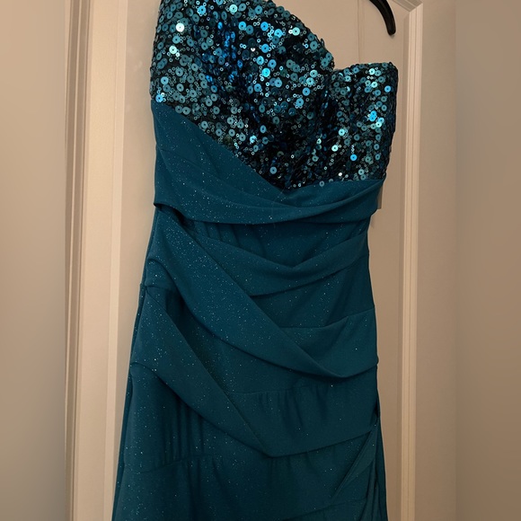 Ruby Rox Strapless Dress with Sequins - Picture 5 of 6